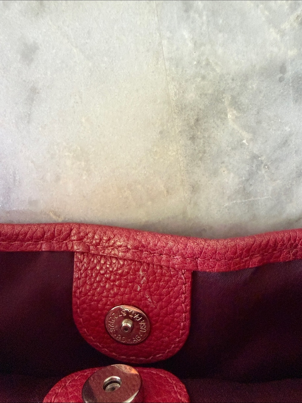Coach Red Burgundy Leather Crossbody Bag - Picture 6 of 16
